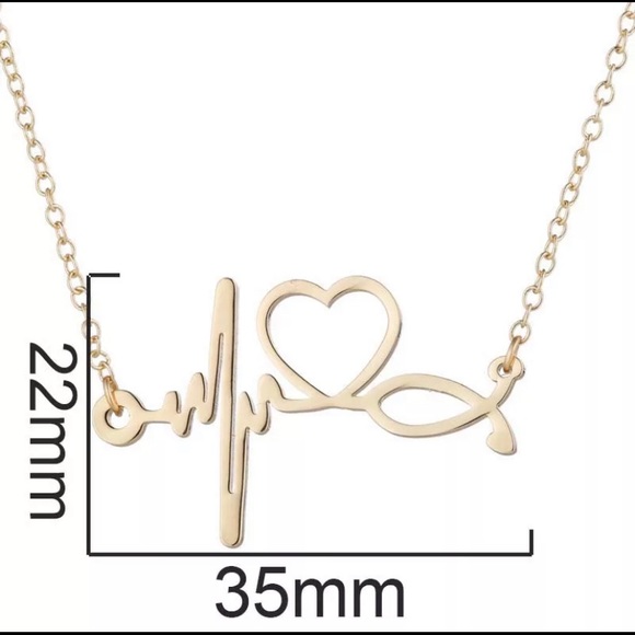 Necklace with a heartbeat - Picture 3 of 4